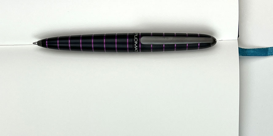 diplomat _elox_rings_ballpoint_pens_purple